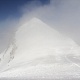 На седловине Казбека (вид на западную вершину)